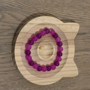 Lila Glasperlenarmband